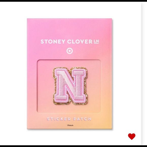 STONEY CLOVER LANE x TARGET LETTER STICKER PATCH Letter- N,  Preppy style - Picture 12 of 15